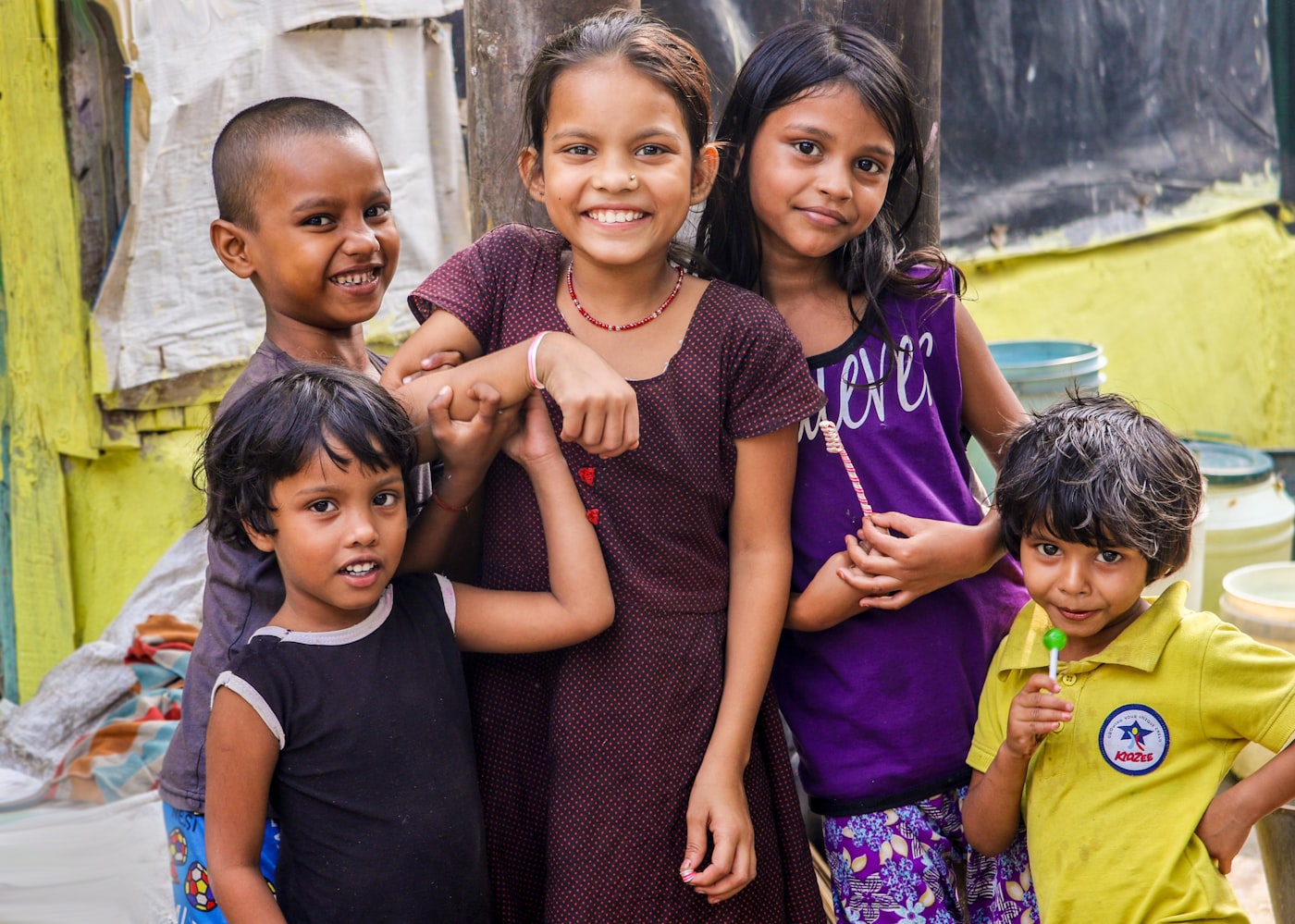 Children playing outdoors